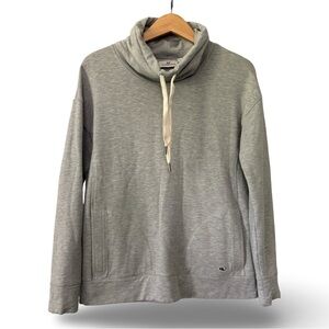 Vineyard Vines Funnel Neck 100% Cotton Sweatshirt Grey Size XS